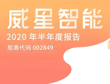 一圖看懂 | 威星智能2020年半年度報(bào)告